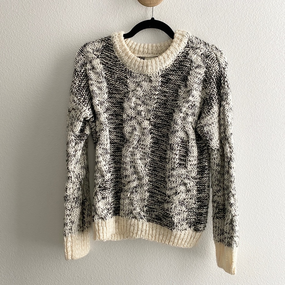 JOA Chunky Cable Knit Sweater
